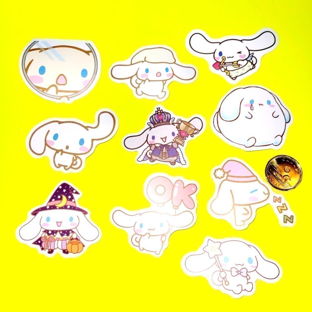 3/$20 10 pcs brand new waterproof Cinnamoroll stickers.
